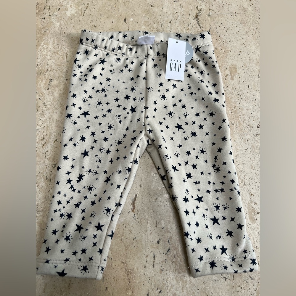GAP Baby Girls' Cozy Leggings Bottoms 6-12 Month “Moonstone” Sherpa Lined